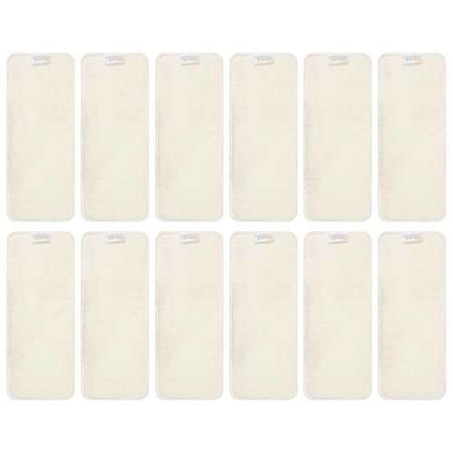ALVABABY 12PCS Cloth Diaper Inserts - 4-Layer Super Soft Inserts for Diapers and Covers