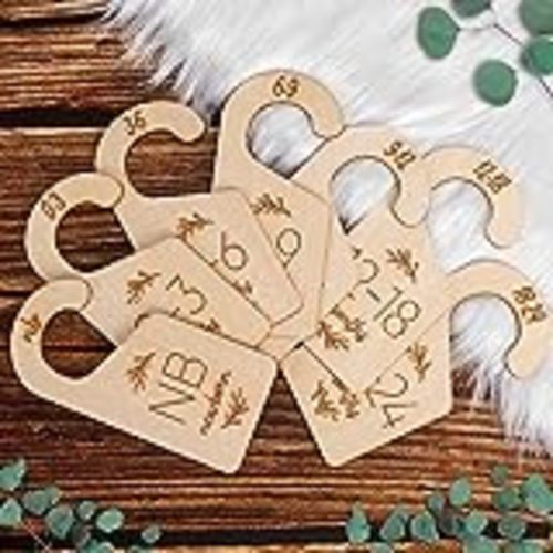 Wooden Baby Closet Dividers Organizer for Newborn to 24 Months