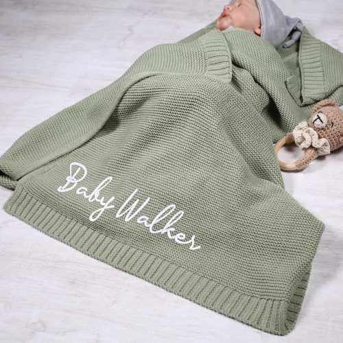 Custom Embroidered Baby Blanket, Personalized Text Blanket, Baby Shower Gift, Newborn Blanket, Toddler Blanket Gift, New Mom Gift