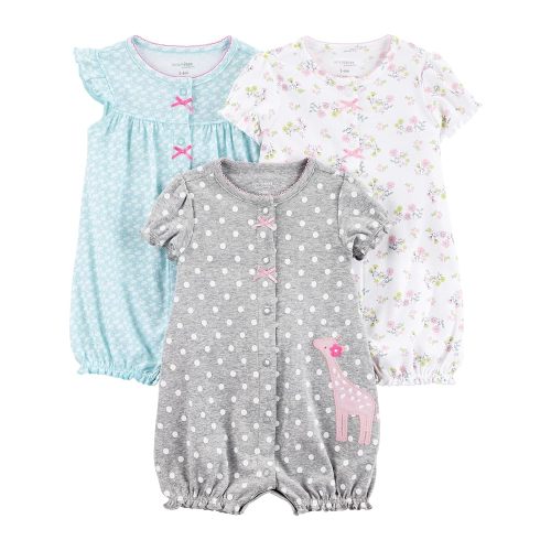 Simple Joys by Carter's baby-girls 3-pack Snap-up Rompers
