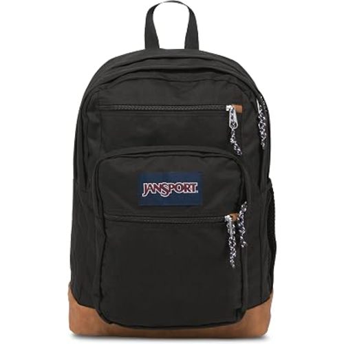 JanSport Cool Backpack, with 15-inch Laptop Sleeve - Large Computer Bag Rucksack with 2 Compartments, Ergonomic Straps, Black