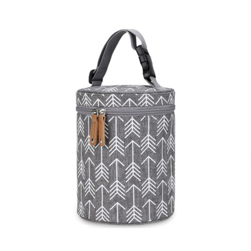 Breastmilk Cooler Bag Insulated Baby Bottle Bag Freezer Lunch Bag Perfect for Daycare Travel Back to Work Nursing Mom (Gray)