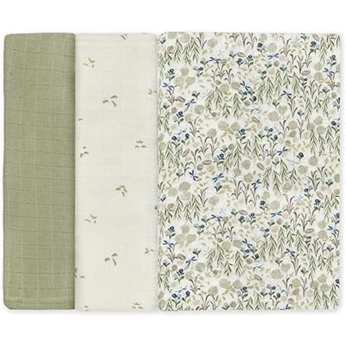 Avery Row Muslin Square Set of 3 Riverbank