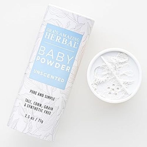 Talc Free Baby Powder, Cornstarch Free Baby Powder, Unscented Baby Powder, Fragrance Free Powder, Arrowroot Baby Powder, Talc-Free Baby Powder, Ora’s Amazing Herbal