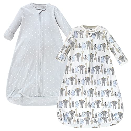 Hudson Baby Unisex Baby Cotton Long-Sleeve Wearable Sleeping Bag, Sack, Blanket