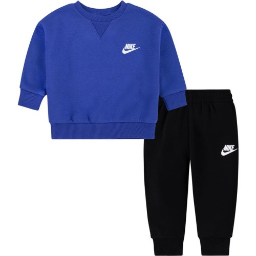 Baby Snow Day Fleece Crewneck Sweatshirt & Joggers Set, 12M, Black