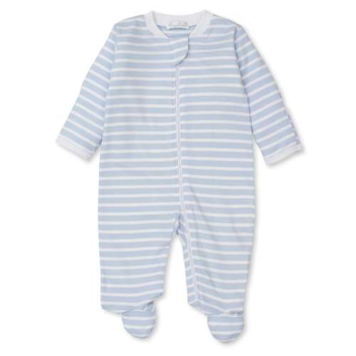 Team Stripes Blue Zip Footie