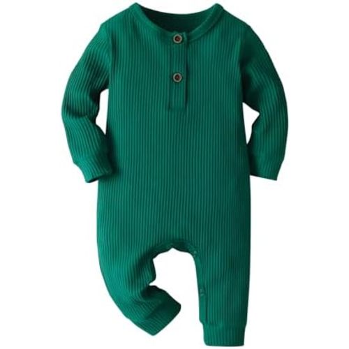 Eghunooy Baby Boy Girl Solid Color One Piece Romper Jumpsuit Outfits Clothes