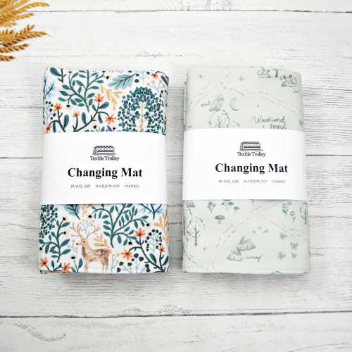 Woodland Animals Travel Changing Mat: Waterproof Baby Essentials
