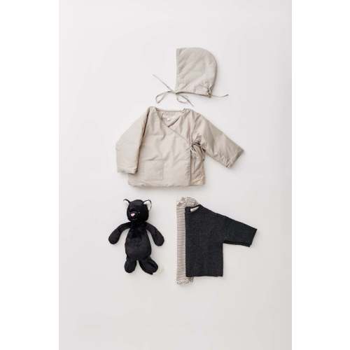 Kids Caramel DOWN FILLED BABY JACKET AND HOOD - Cream | Garmentory