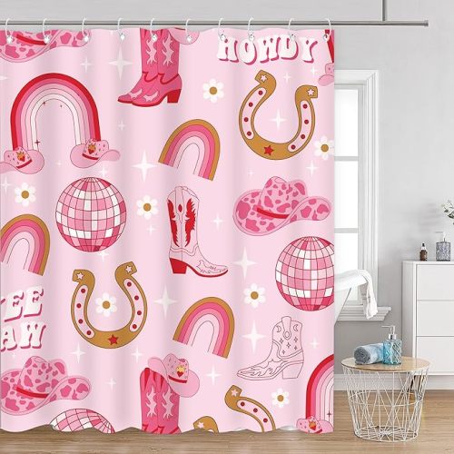 Someklly Cowgirl Howdy Shower Curtain - 60W X 71L Inch