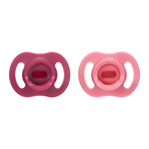 Tommee Tippee Ultra-light StayPut Pacifier, 6-18m, One-Piece Silicone Design, 2 Pack