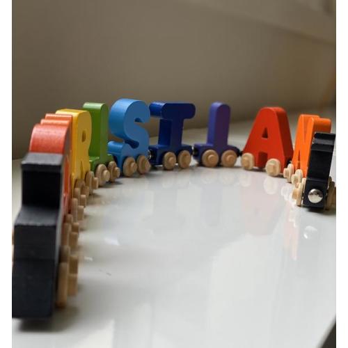 Build Your Own Train With Bright Colorful Letters. - Etsy