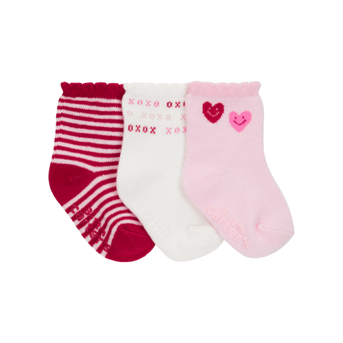 Baby Valentine's Day 3-Pack Socks - Carter's | Carter's