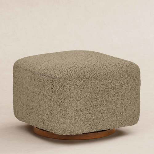 Kiwi Gliding Ottoman in Teddy Loop