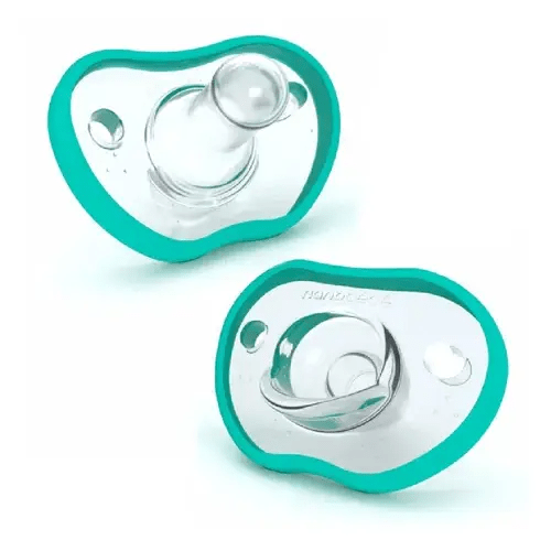Nanobebe Flexy Pacifier 0-3M Teal - 2 Pack | Baby Bunting AU