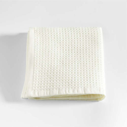 Ivory Organic Waffle Washcloth