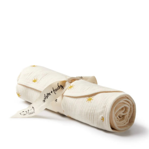 Sunshine Organic Crinkle Bunny Rug