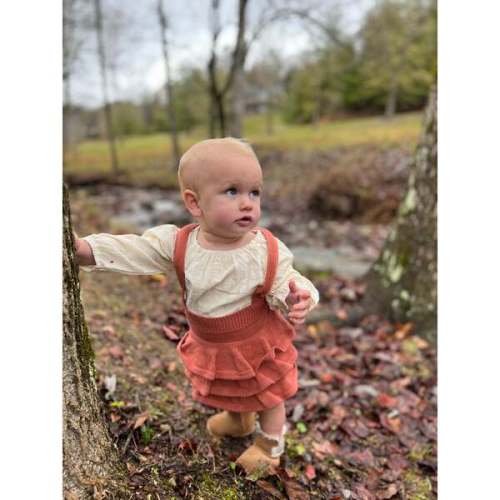 Lexi Knit 3-Tier Ruffle Bloomer, Pumpkin - Vignette | Maisonette