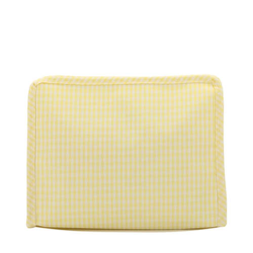 TRVL Roadie Large Zip Pouch - Gingham Buttercup