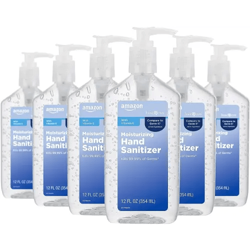 Amazon Basic Care - Original Hand Sanitizer 62%, 12 fl oz (Pack of 6)