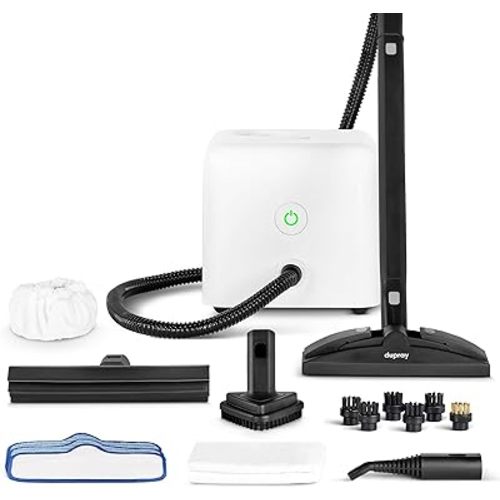 Dupray Neat Steam Cleaner with 17-Piece Kit - Powerful, Chemical-Free Cleaning for Floors, Cars, Tiles, Upholstery, Kitchen, Bathroom Grout, Carpets & More - Kills up to 99.9% of Bacteria & Viruses *