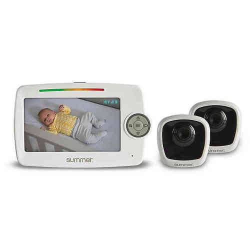 Summer Infant LookOut 5-Inch Color Video Baby Monitor with 2 Cameras