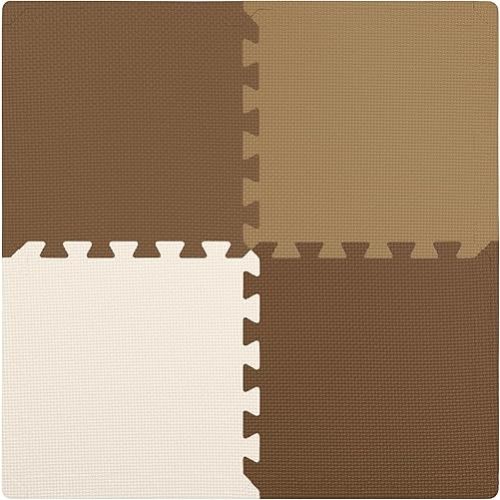 We Sell Mats 3/8" Thick Multipurpose EVA Foam Exercise Floor Mat, 12"x12" Interlocking Kid-Friendly Tiles, Anti-Fatigue for Home, Gym, Playpens, Classrooms