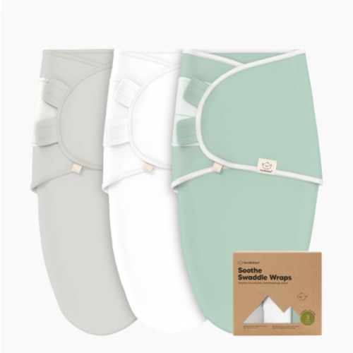 KeaBabies 3-Pack Organic Baby Swaddle Sleep Sacks - Newborn Swaddle Sack, Ergonomic Baby Swaddles 0-3 Months, Swaddles for Newborns,Baby Sleep Sack,Baby Swaddle Blanket Wrap,Baby Essentials (Bunnies)
