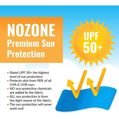Nozone Baby Blanket, Sun Protective, Soft Rayon from Bamboo, UPF 50+ in Bali Hai