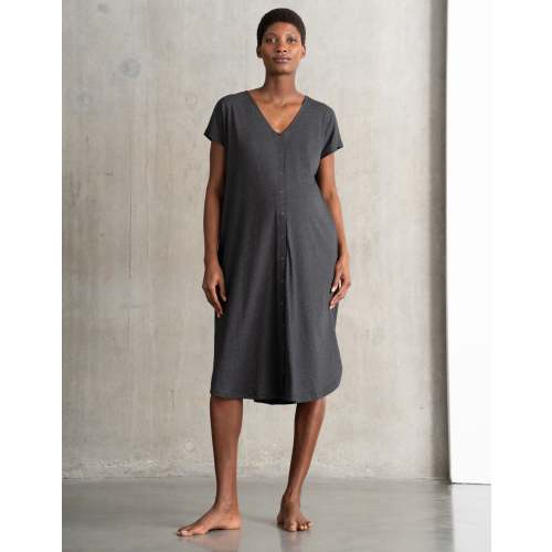Maternity Hospital Midi Labor Gown in Organic Cotton | Size Small