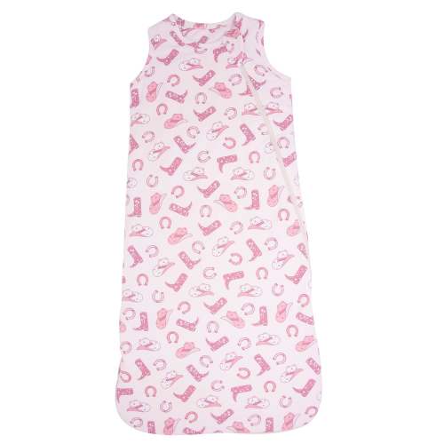 Pink Western Boots Baby Sleep Sack