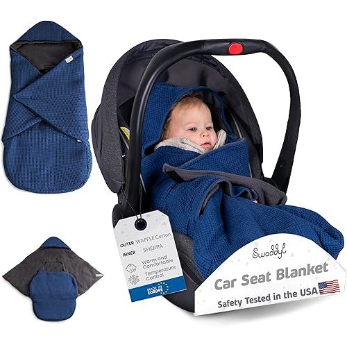 Carseat Cover - Car Seat Cover for Baby Carseat - Baby Girl Car seat Blanket - Car Seat Blankets for Babies Winter Essential