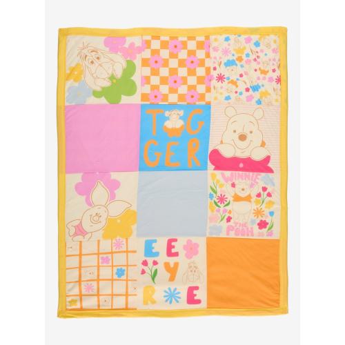 Disney Winnie the Pooh Floral Quilted Baby Blanket — BoxLunch Exclusive