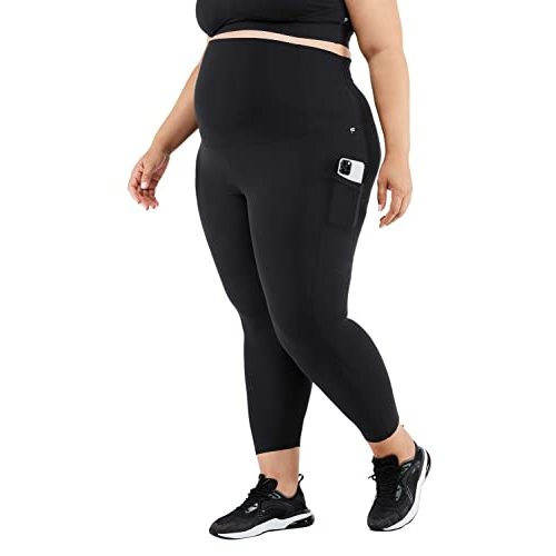 Fabletics Women's PureLuxe High-Waisted Maternity 7/8 Legging, Workout, Yoga, Light Compression, Buttery Soft