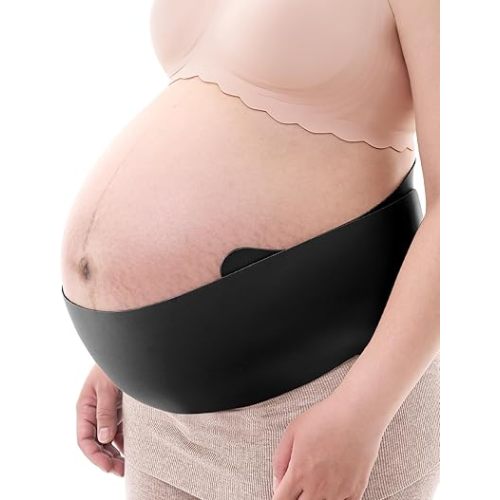 Momcozy Belly Bands for Pregnant Women, One-Piece & Portable Pregnancy Belly Band with Ergonest Back Support & Breathable Fabric – Adjustable Maternity Belt for Small/Round/High-Carrying Belly