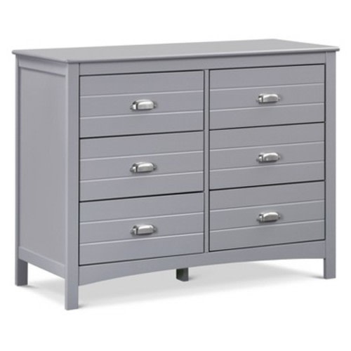 Carter's by DaVinci Nolan 6-Drawer Double Dresser, Color: GrayGray