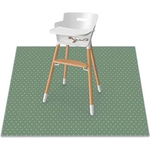 WeeSprout Baby Splat Mat for Kids, Large 51” x 51” Floor Playmat with Durable, Waterproof Surface and Non-Slip Bottom for Infants to Toddlers Under highchair, Arts and Crafts, picnics and Play