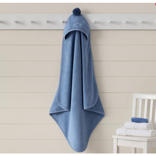 Super Soft Pom Pom Baby Hooded Towel | Pottery Barn Kids