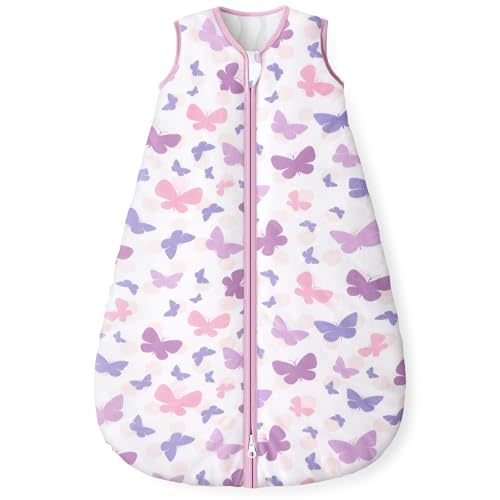 Yoofoss Baby Sleep Sack 6-12 Months, 1.5 Tog Baby Wearable Blanket with 2-Way Zipper, 100% Cotton Organic Fabric Winter Infant Sleeping Sack, Warm Soft Comfy