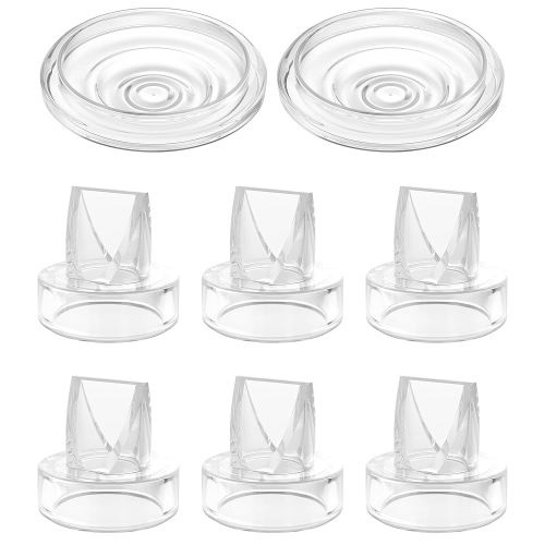 8PCS Replacement Parts Compatible with Momcozy/TSRETE/NaNaLazy/bluefair Breast Pump, S9 S12 S9pro S12pro Duckbill Valves Silicone Diaphragms Accessories