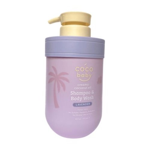 Coco baby Shampoo & Body Wash Lavender Infused with creamy coconut oil - 16 Fl. OZ