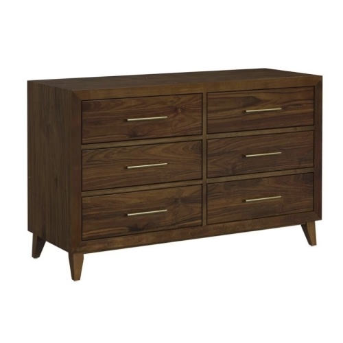 Mayberry Hill Malia 6-Drawer Dresser Only in Walnut