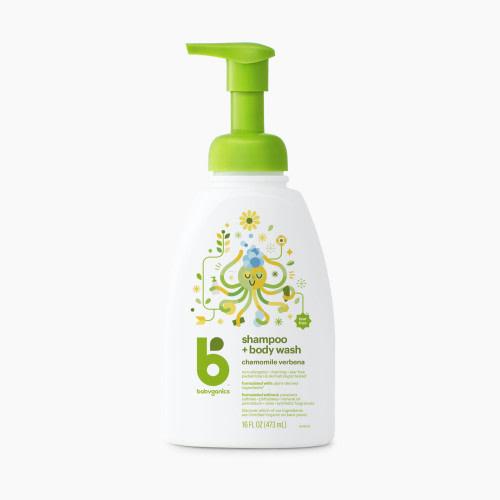 Babyganics Conditioning Shampoo + Body Wash - Chamomile Verbena, 16 oz