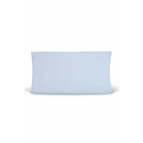 Solid Baby Blue Bamboo Changing Pad Cover | Caden Lane