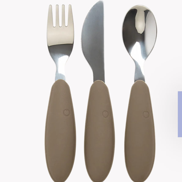 BIBS Cutlery Set - Dark Oak: Perfect for Toddlers – Bibsworld store US