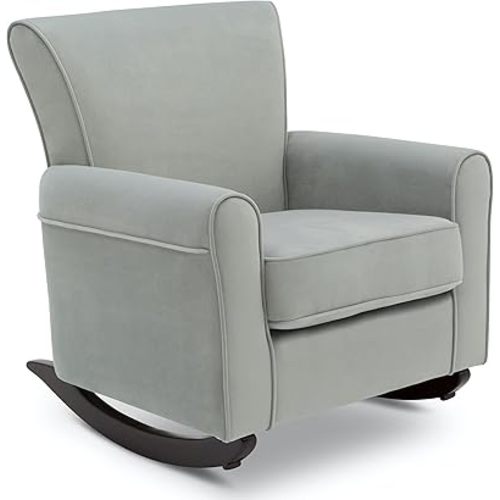 Delta Children Lancaster Rocking Chair Featuring Live Smart Fabric, Mist