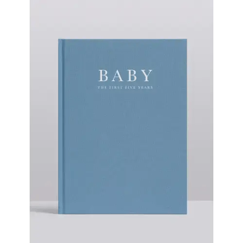 Birth To Five Years Baby Journal - Blue