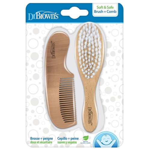 Dr. Brown's Soft and Safe Baby Brush + Comb