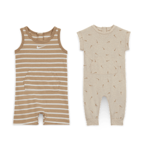 Nike Essentials Baby (0-9M) Short Sleeve and Tank 2-Pack Romper Set